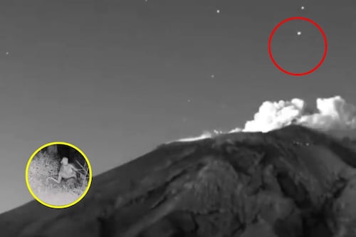 ¿Ya llegaron a México? Captan OVNI sobrevolando el Popocatépetl