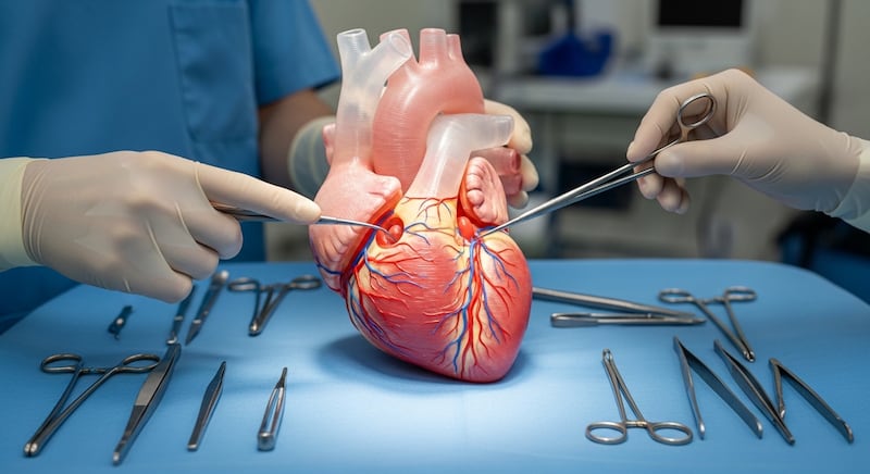 Corazón impreso en 3D. Imagen IA - FW/Whisk