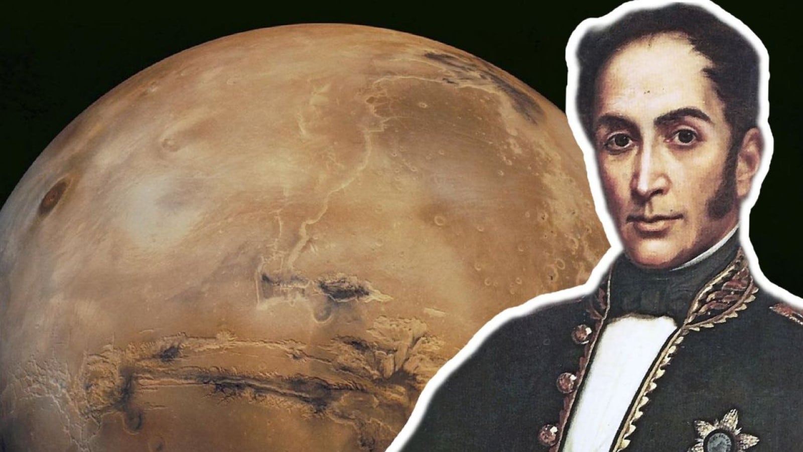 En el planeta Marte existe una colina llamada Bolívar
