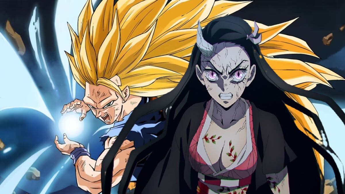 Nezuko Kamado de Demon Slayer como personaje de Dragon Ball