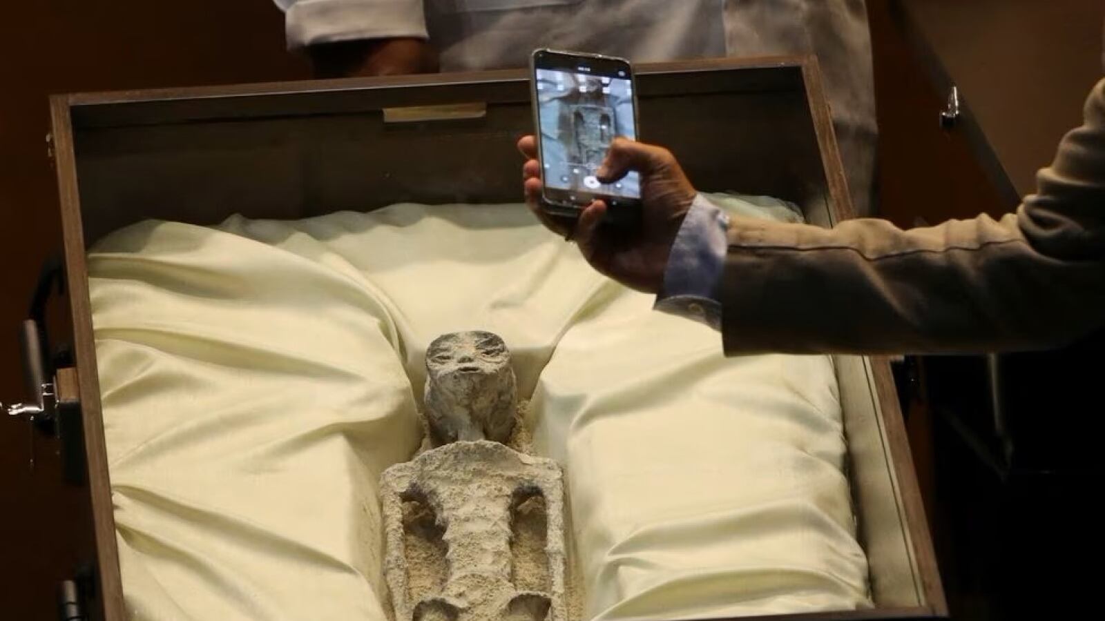 Una de las llamadas "momias extraterrestres" de Jaime Maussan