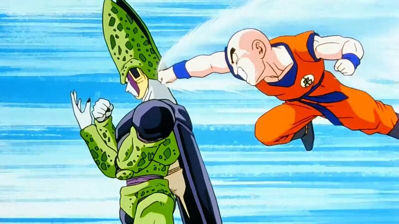 Cell y Krilin