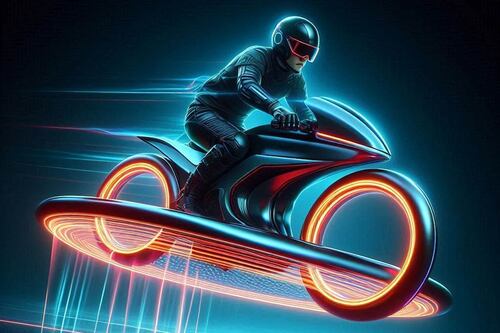 Así es el prototipo de la nueva bicicleta con levitación magnética desarrollado por un arquitecto estadounidense