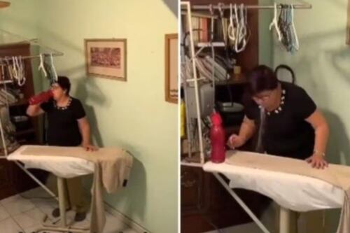 Se vuelve viral esta curiosa técnica para planchar ropa