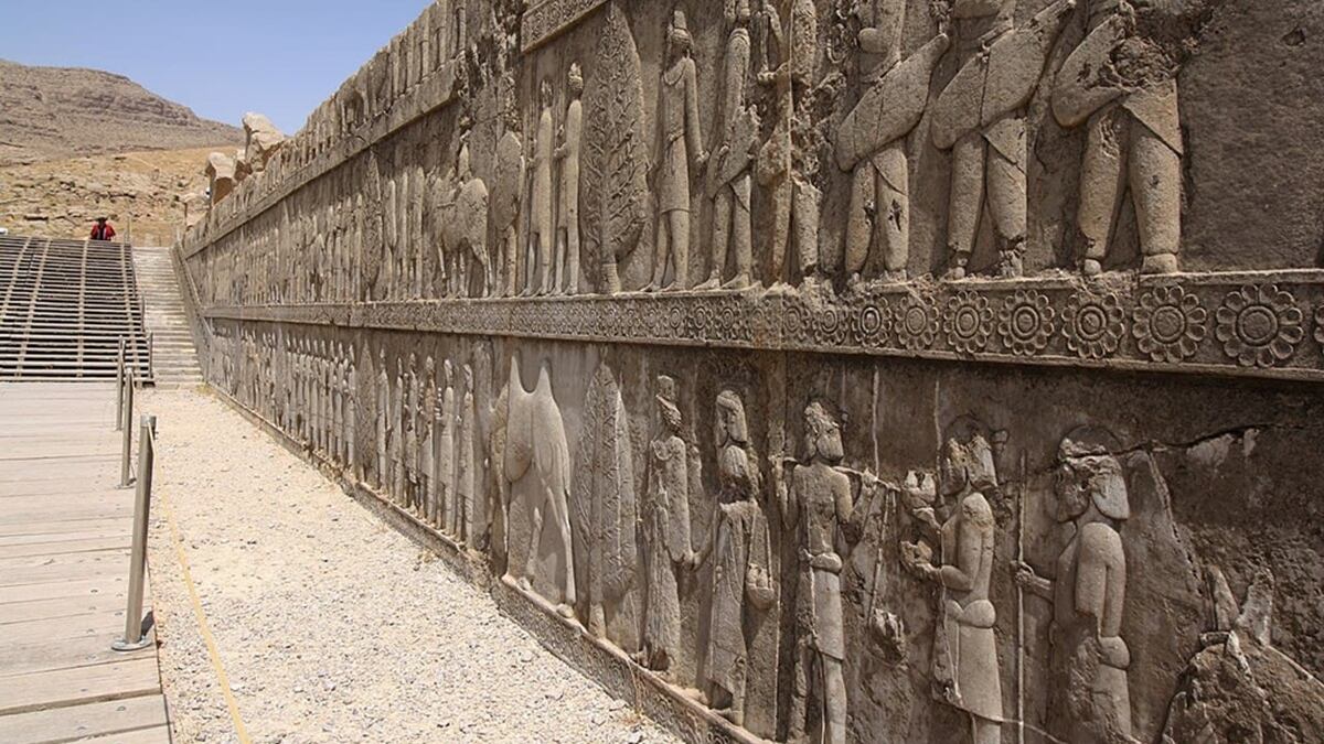 Sogdianos en relieve Persépolis