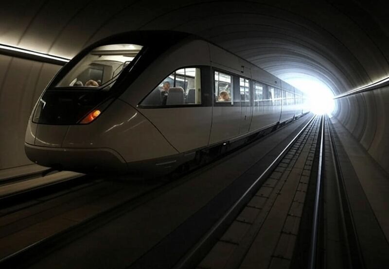 Túnel trasatlántico entre Londres y Nueva York - IA Grok