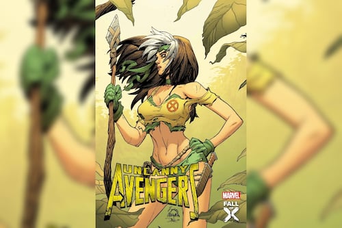 Hermosa modelo rusa revive la explosiva versión de Rogue de los X-Men Tierra Salvaje