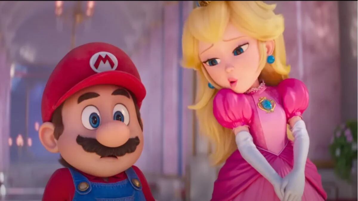 Mario y Peach.