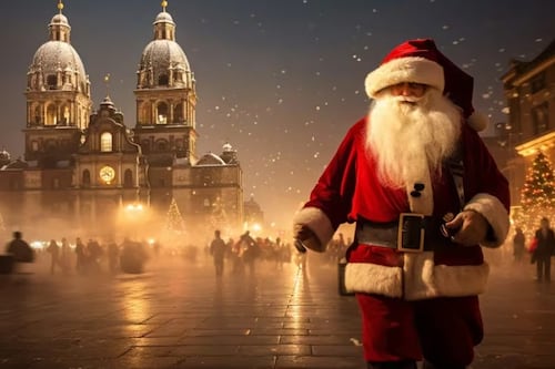 ¿Santa Claus visitando México? Así se lo imagina la inteligencia artificial