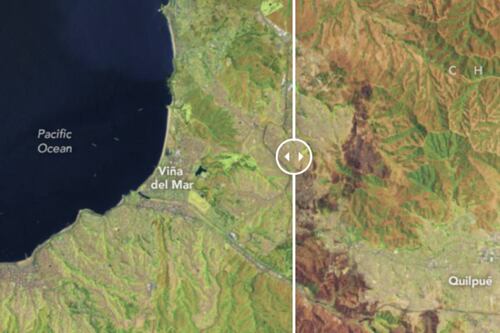 “Cicatrices infernales” Incendios de Valparaíso en Chile son catalogados como el mismo infierno por la Nasa