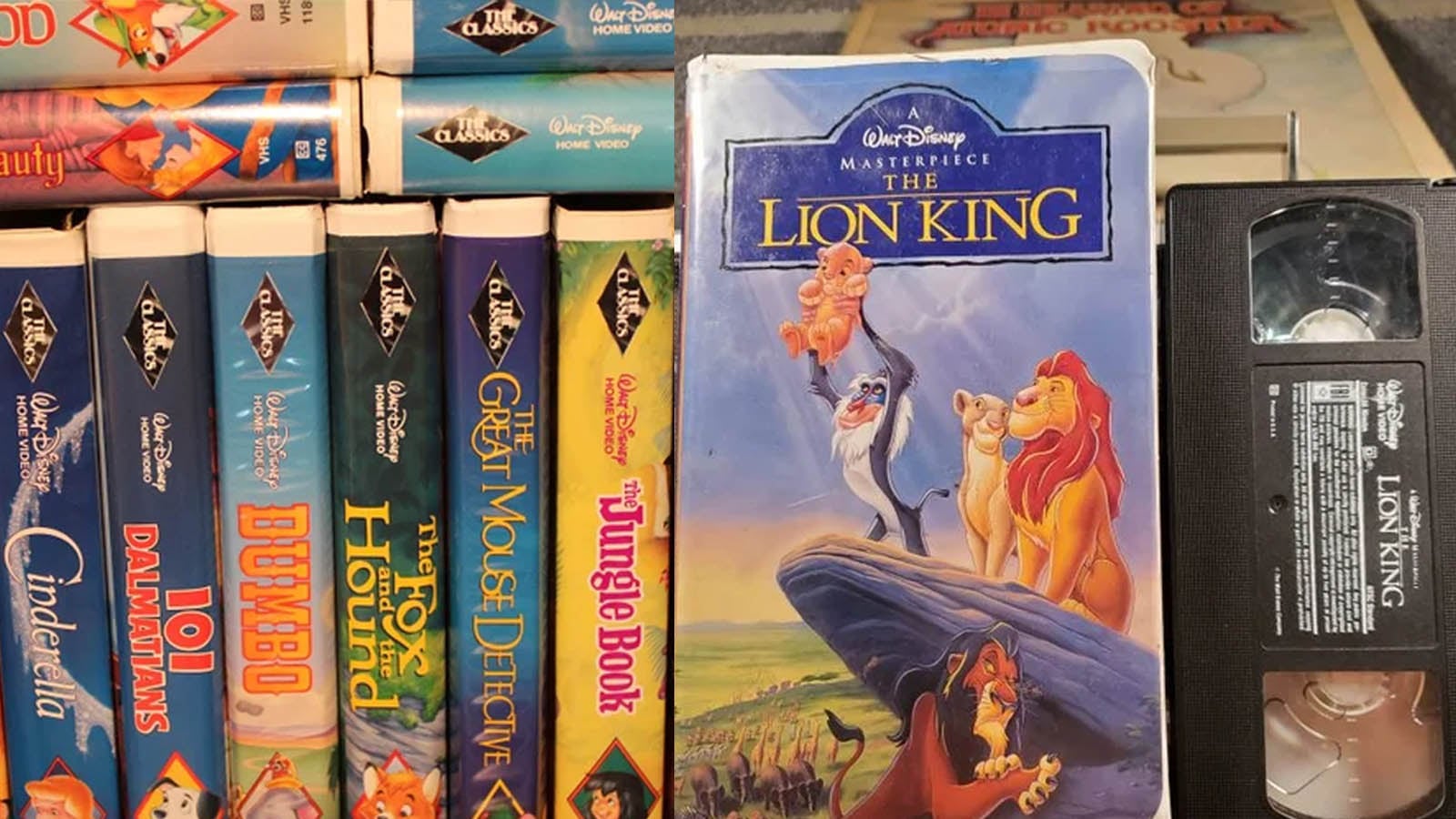Clásicos de Disney en VHS