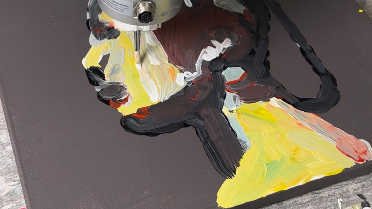 El proyecto Robotic Art Studio de Robohood Inc. crea pinturas y retratos con pincel usando el poder de los sistemas de Inteligencia Artificial.
