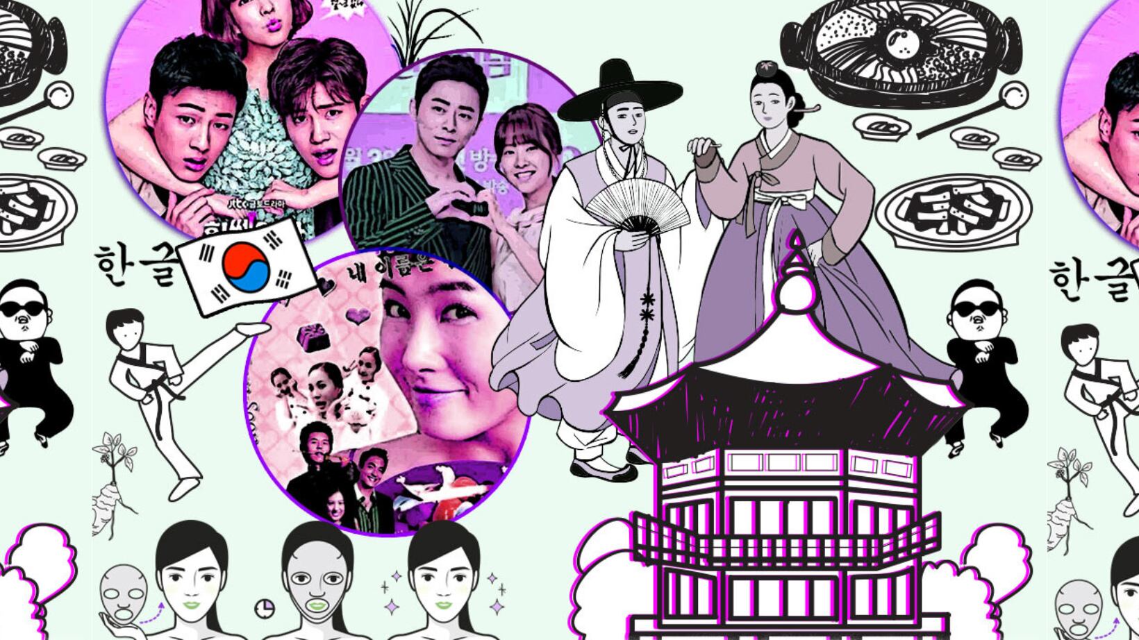 Cultura Coreana - Bárbara Catrejón - UNAM - Montaje con material de Shutterstock