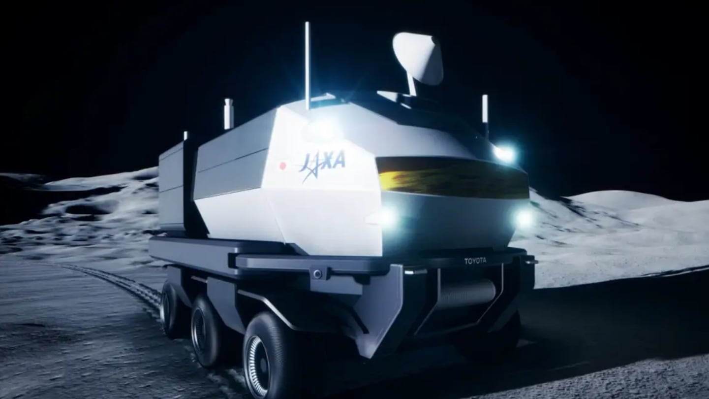Recreación de la autocaravana lunar que será creado por la JAXA y Toyota