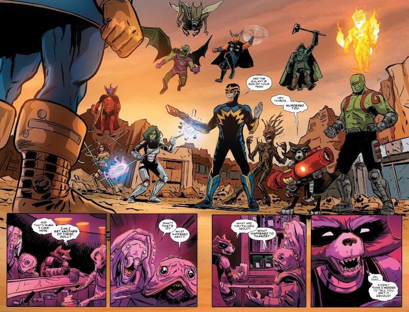 Thanos en su batalla final