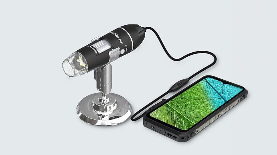 El Ulefone uSmart C01 es un curioso microscopio de 1.000 aumentos para smartphone que incluso puedes comprar en Amazon ya.