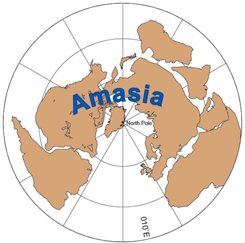 Así será Amasia, el supercontinente, de acuerdo con una de las propuestas científicas