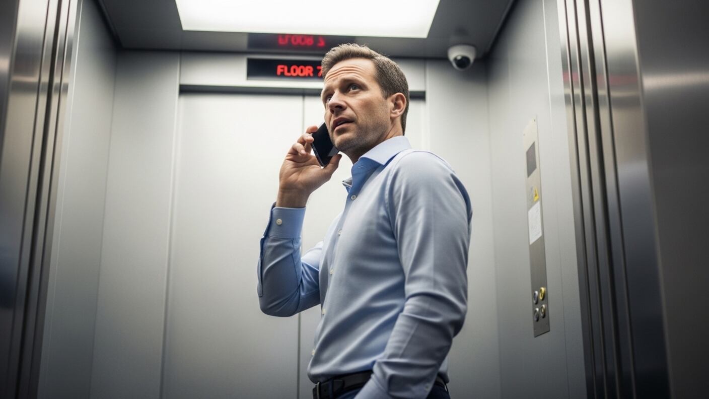 Llamada a un celular, en un ascensor. - FW/Whisk