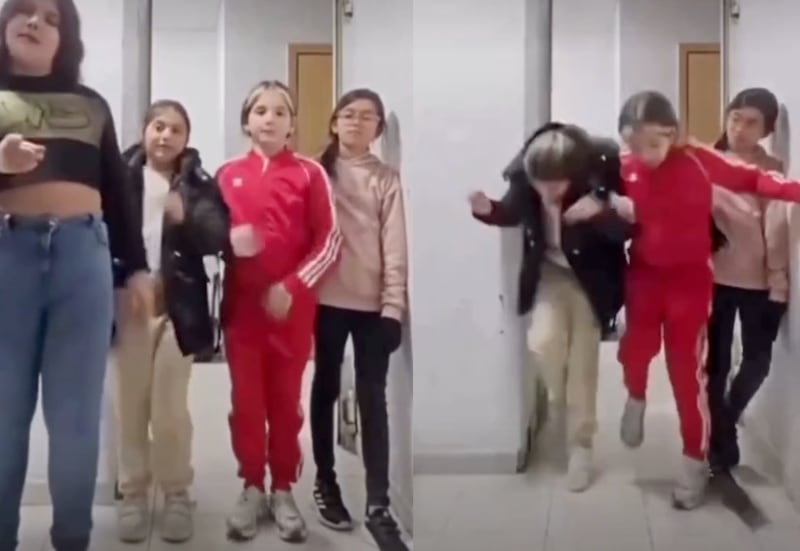Una rata interrumpió la coreografía de unas niñas que grababan un video para TikTok, provocando una reacción viral.