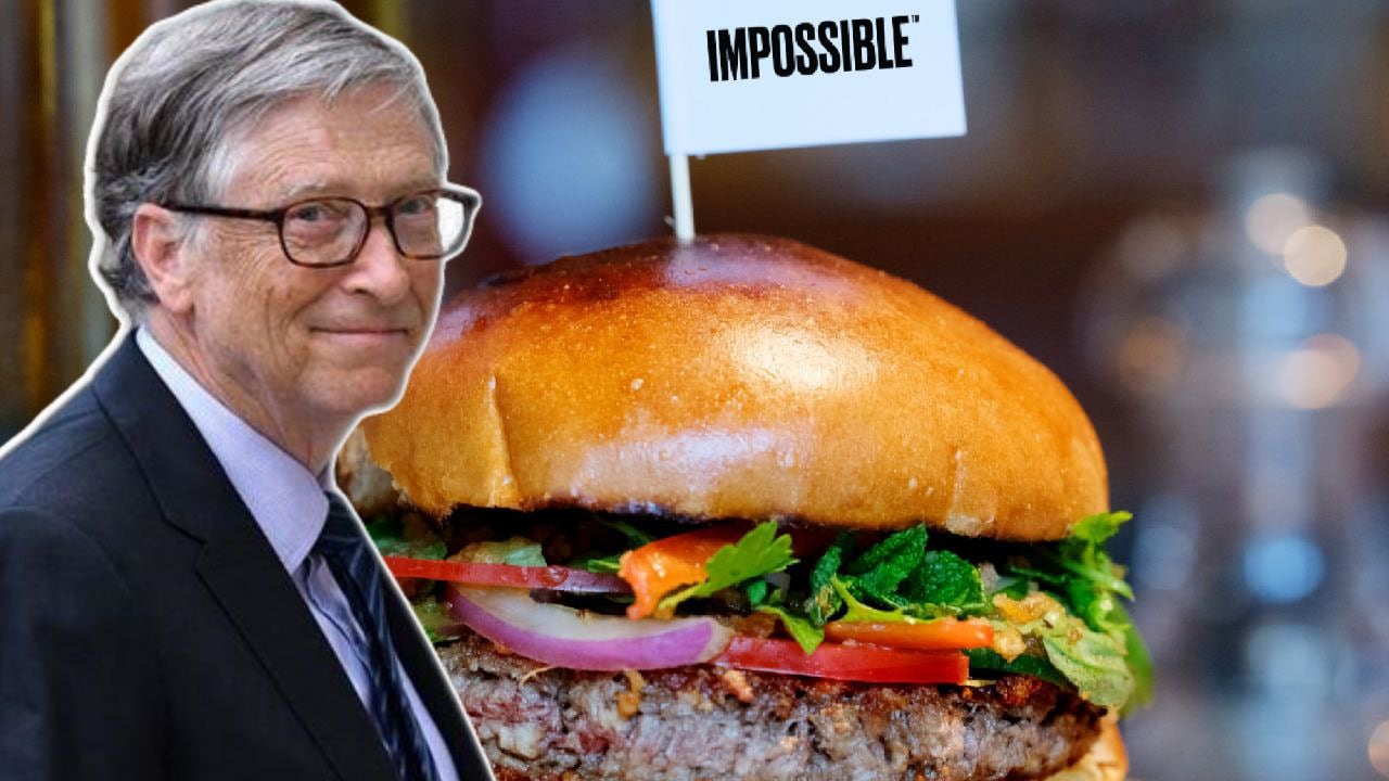 Acusan a Bill Gates de poner microchips en hamburguesas veganas