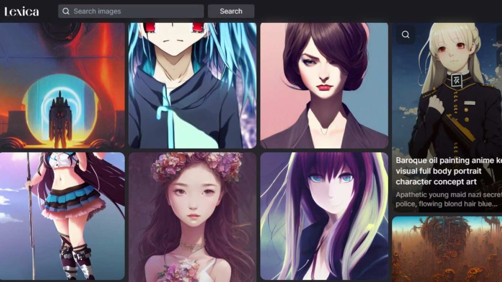 Lexica, app de Inteligencia Artificial