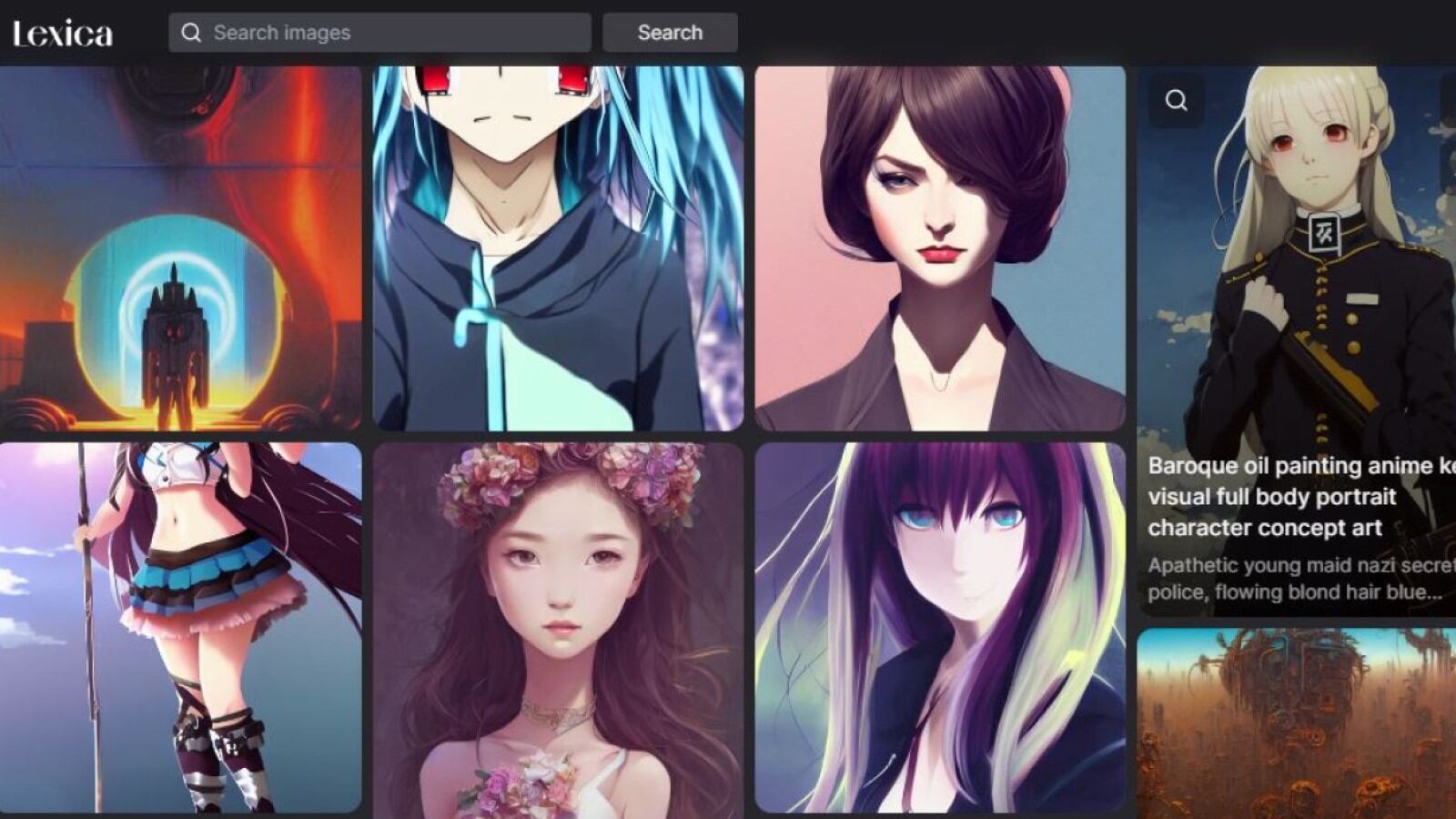 Lexica, app de Inteligencia Artificial