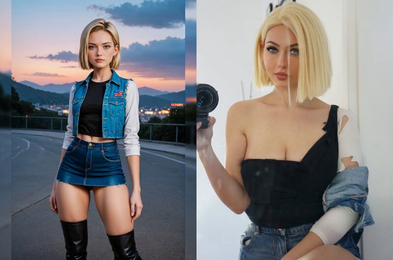 Inteligencia artificial vs Cosplay - Androide Número 18 de Dragon Ball Z