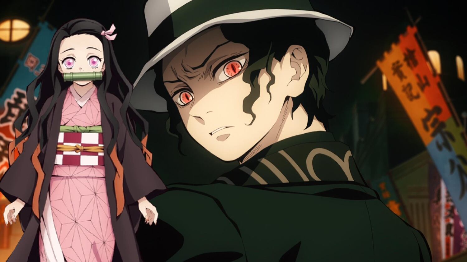 Muzan Kibutsuji y Nezuko Kamado - Demon Slayer: Kimetsu No Yaiba