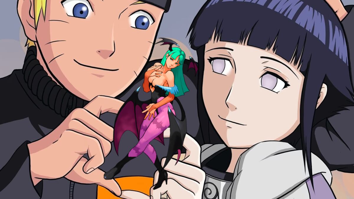 Hinata y Morrigan se fusionan en un cosplay inconcebible que mezcla a Naruto con Darkstalkers.