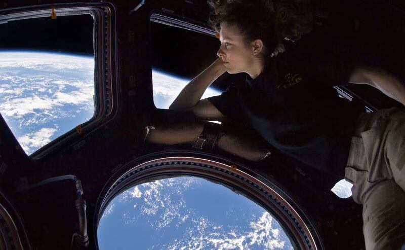 Astronauta en la ISS de la NASA