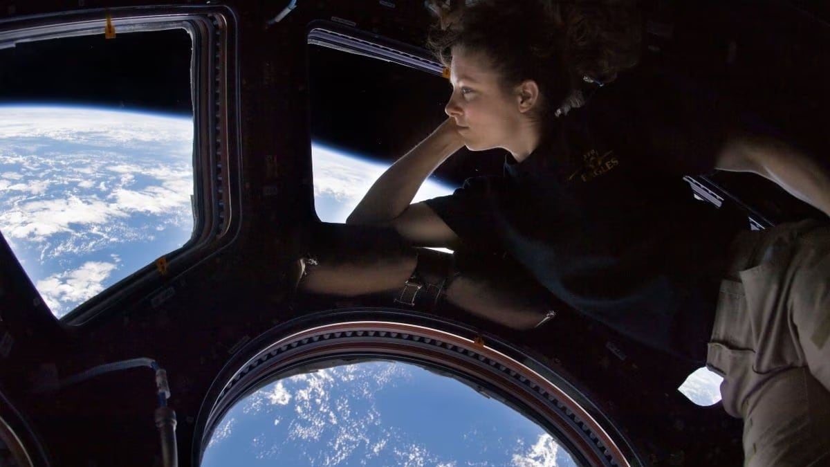 Astronauta en la ISS de la NASA