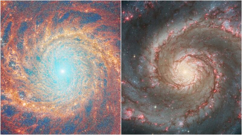 Messier 51 por JW y Hubble