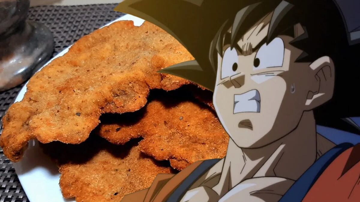 Goku y la milanesa Dragon Ball