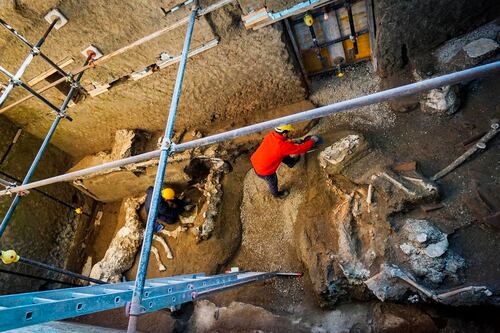 Arqueología en Pompeya: encuentran tumbas de una pareja enterrada con estatuas a escala real