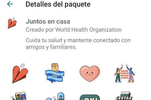 WhatsApp y cuarentena: así puedes descargar los nuevos stickers del Coronavirus de la OMS