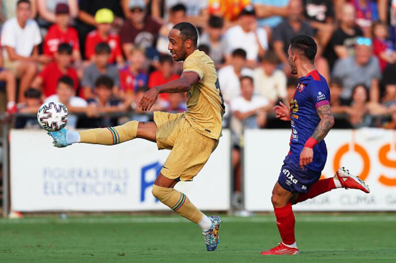 Aubameyang con sus zapatos de Dragon Ball ante el Inter de Miami