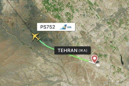Video: Accidente de avión ucraniano en Teherán deja 180 muertos