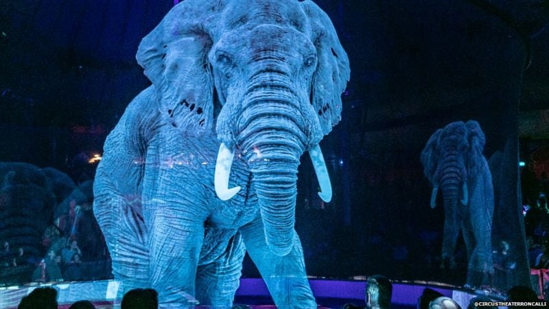 Holograma en 3D del Circus Roncalli