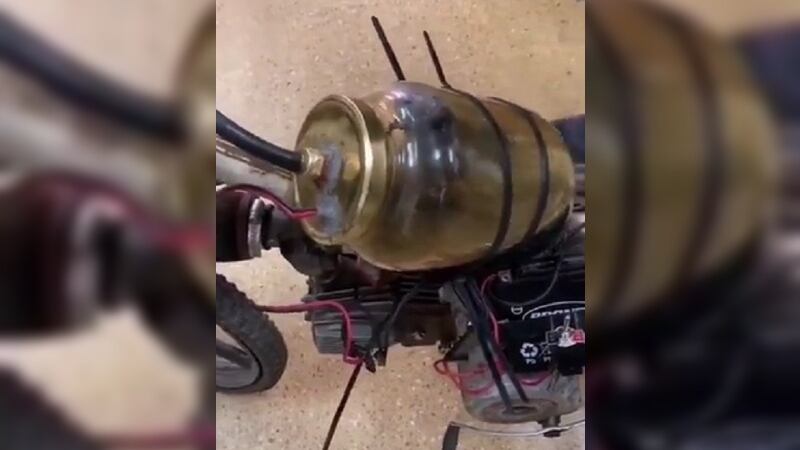 Moto combustible agua salada