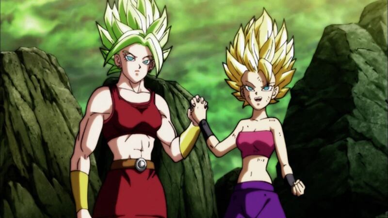 Kale y Caulifla Dragon Ball Super