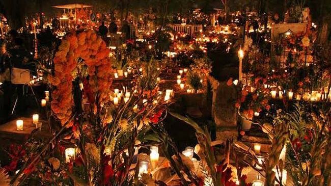 Día de Muertos en Janitzio, isla del lago de Pátzcuaro en Michoacán.