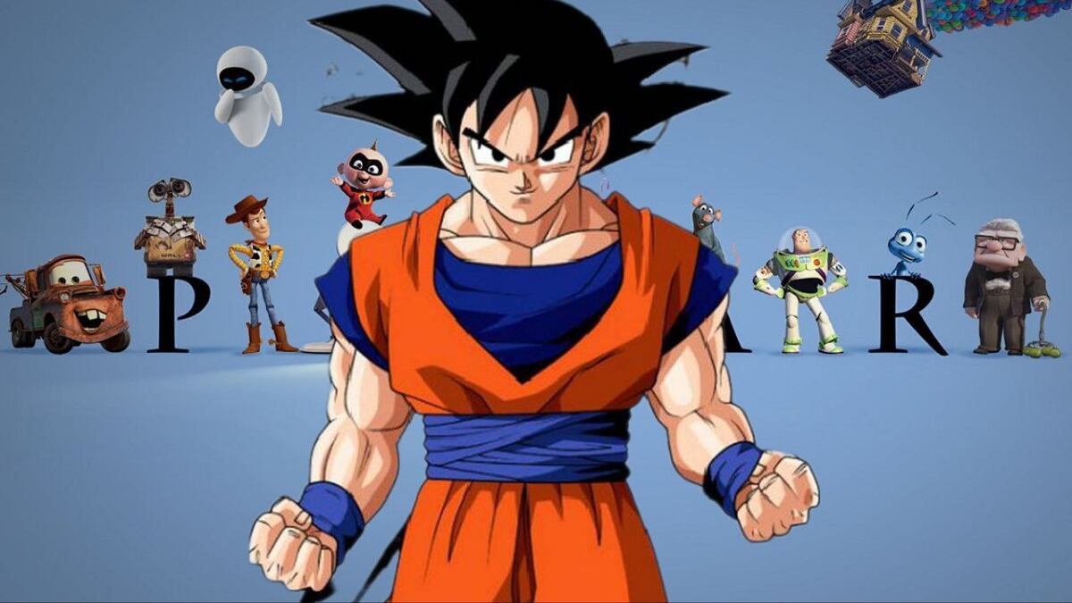 Dragon Ball y Pixar composición Alberto Sandoval.