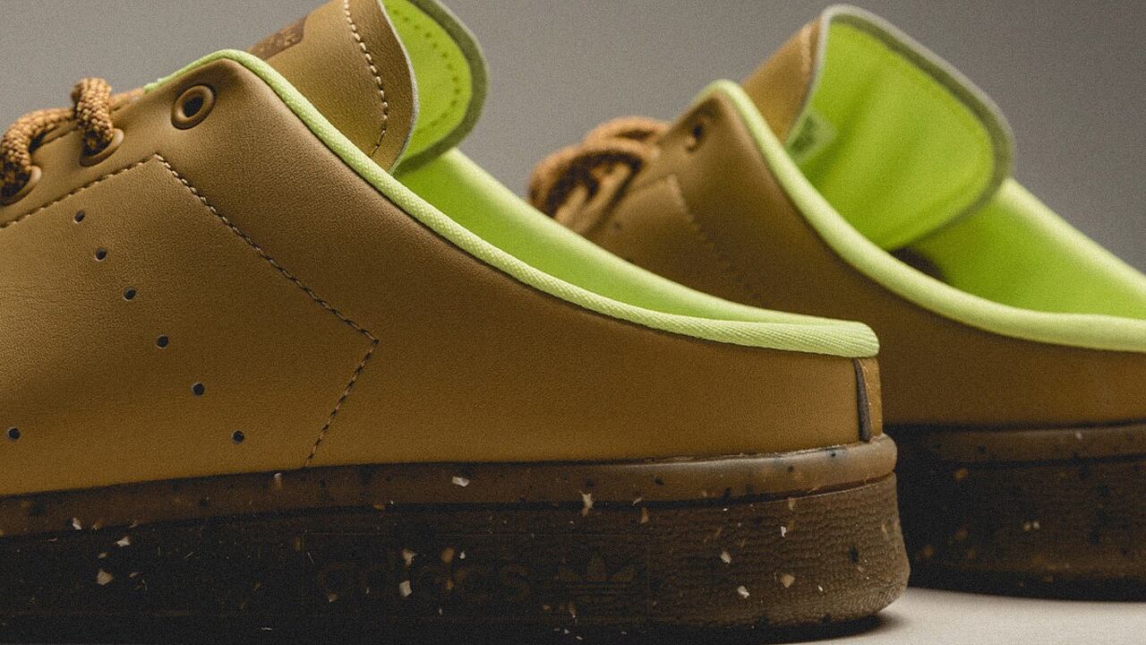 Así son las zapatillas Adidas Stan Smith Mules Plant and Grow, hechas con materiales veganos y reciclables.