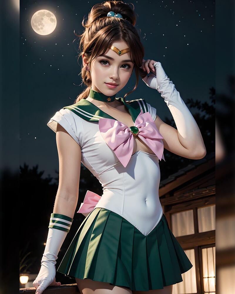 Sailor Júpiter de Sailor Moon. My Smart Arts