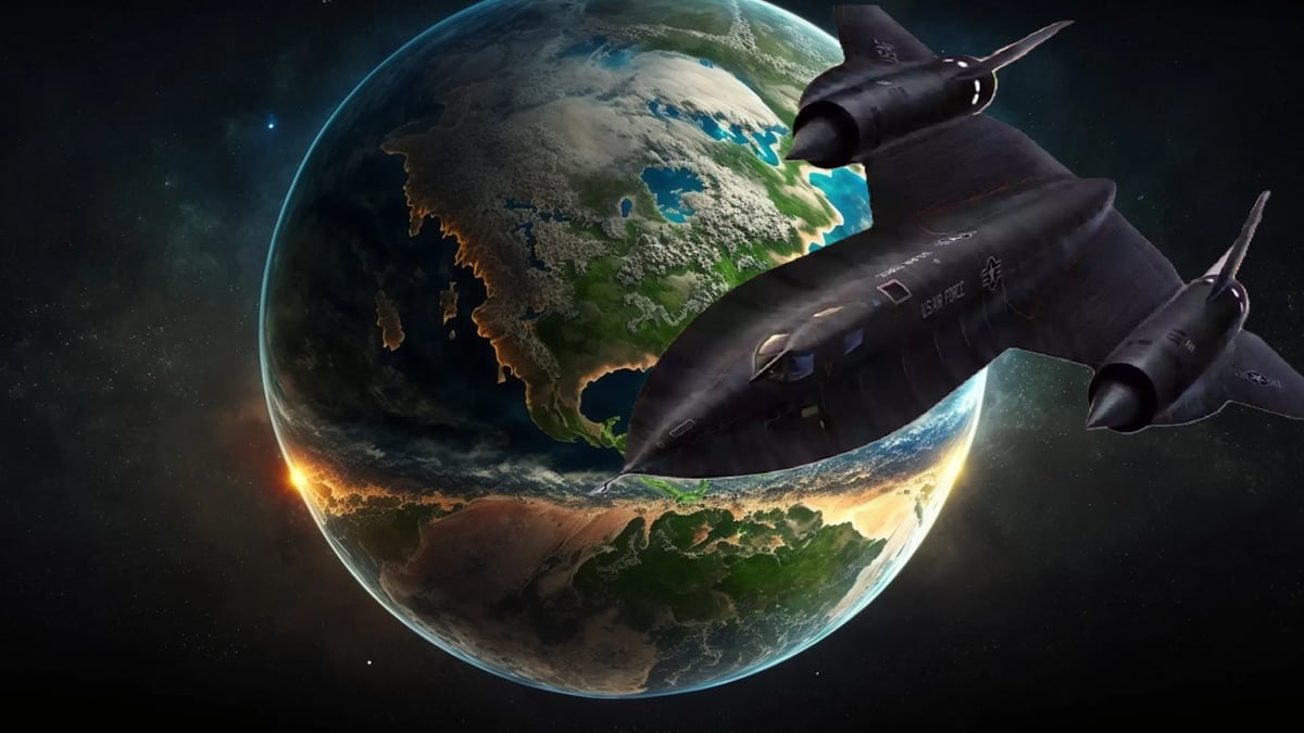 Planeta y avión de combate