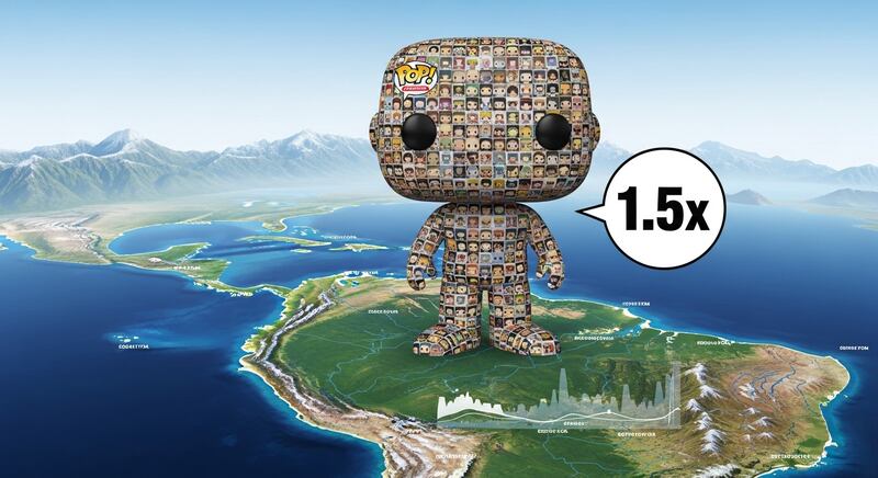 Funko! Pop en proporción / Whisk-FW