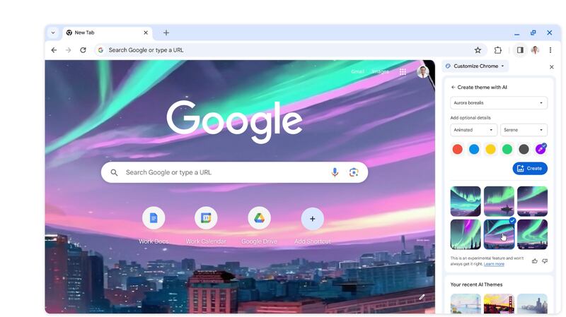 Google permite crear tus propios temas con IA
