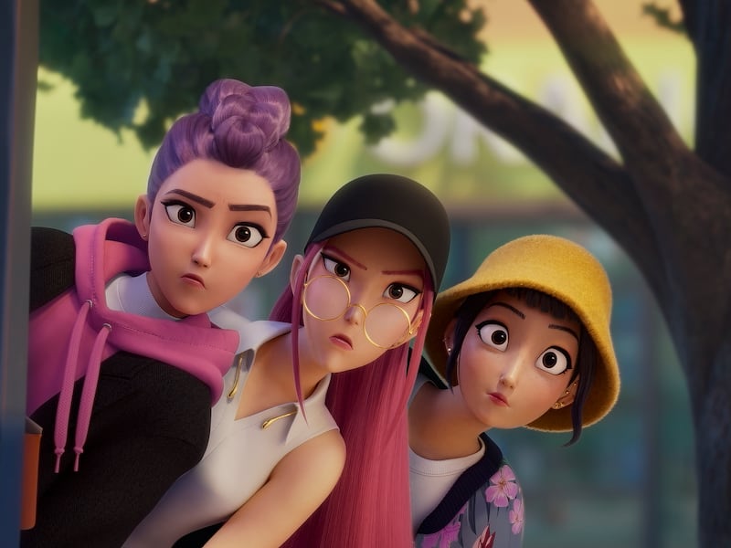 Así se vería Rumi de las guerreras K-Pop si estuviera en Dragon Ball Z