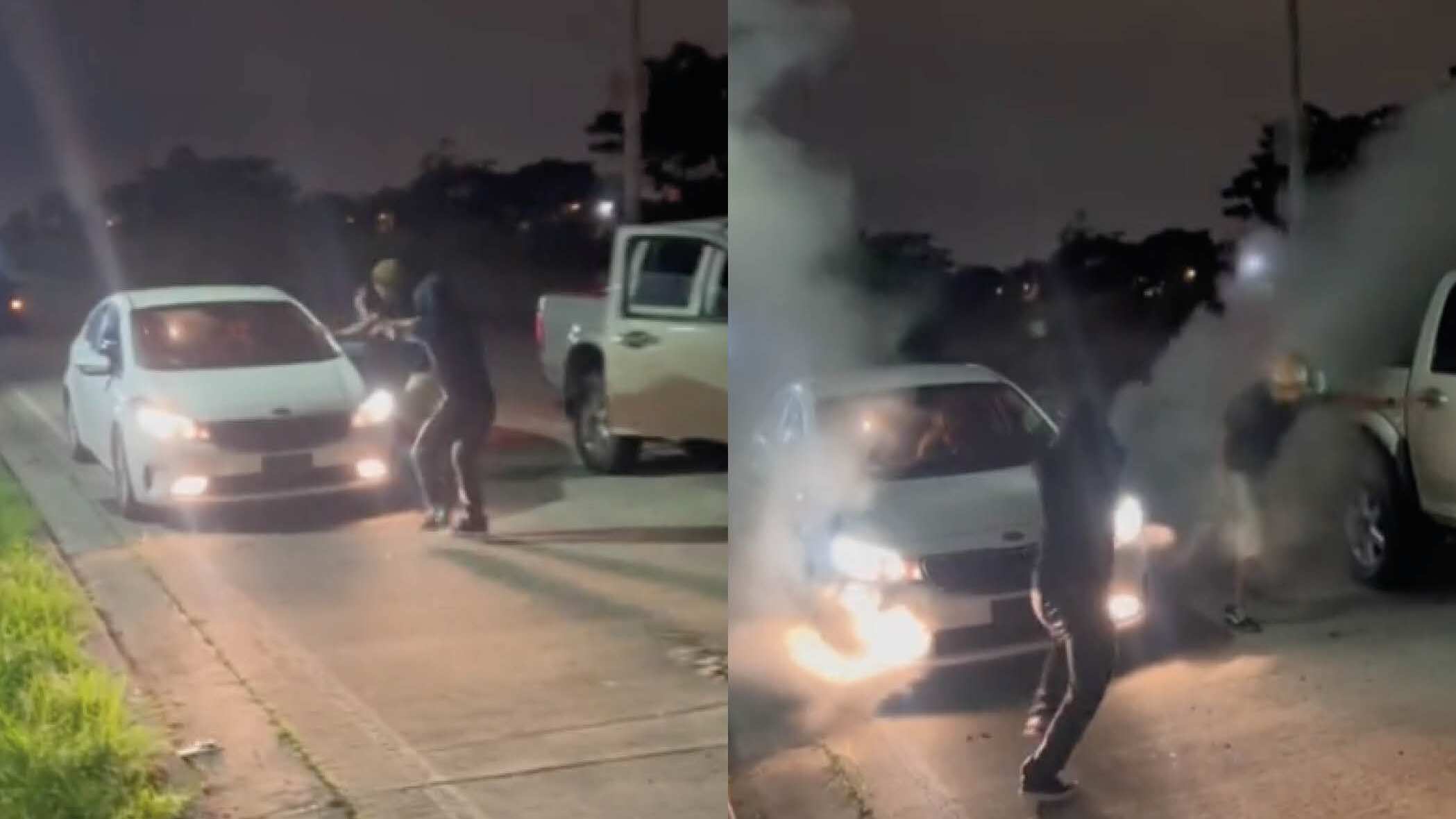 Crean sistema de seguridad para el carro que lanza gas pimienta, así funciona