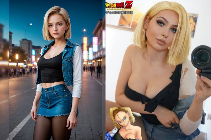 Inteligencia artificial vs Cosplay - Androide Número 18 de Dragon Ball Z